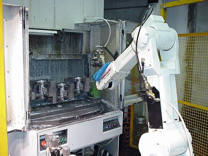 Robotized systems for the servicing of machine tools Tiesse Robot
