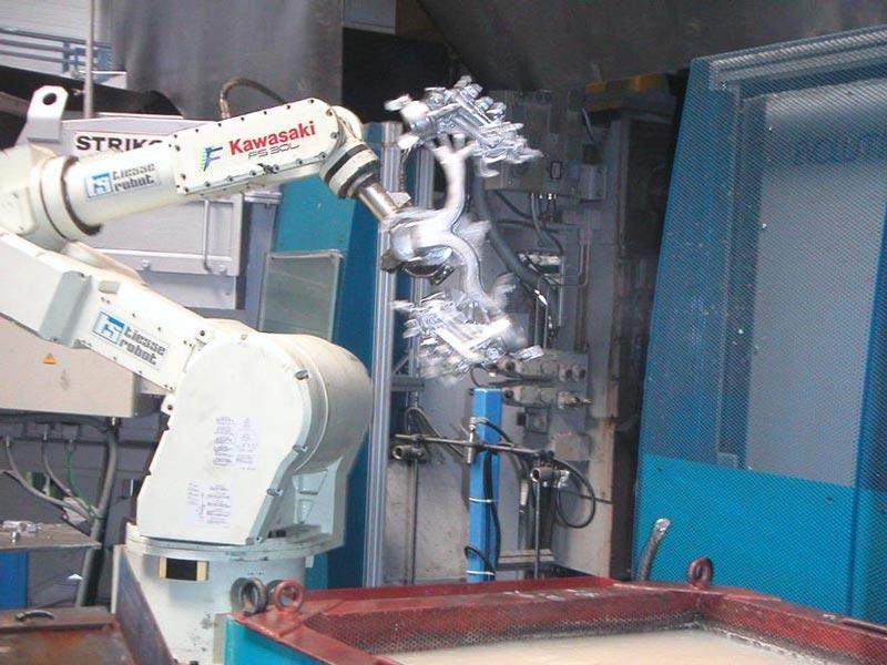 Robotized plants for die casting foundry Tiesse Robot