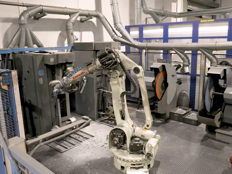 Industrial automation for deburring operations Tiesse Robot